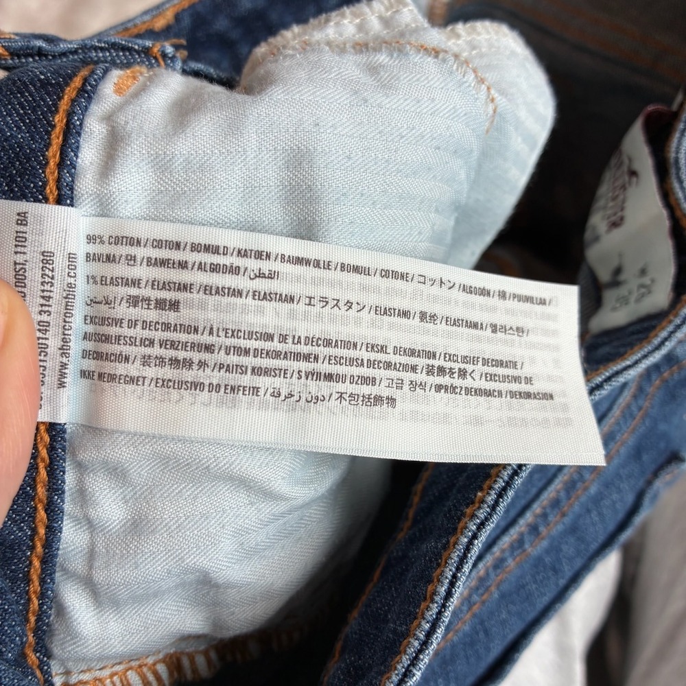 Hollister Tailored Skinny Jeans Dark Wash Y2K Low Rise Size 3L W26 x L35 Hemmed - Picture 11 of 15